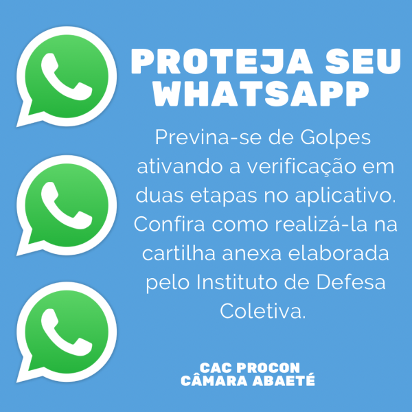 PROTEJA O SEU WHATSAPP 